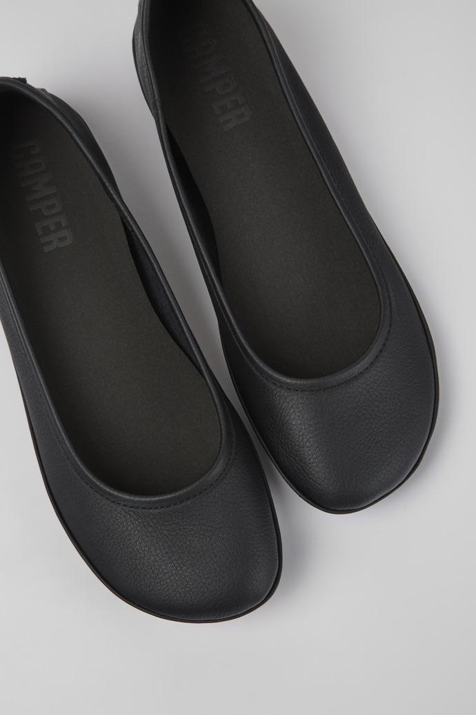 Right Black Leather Ballerina for Women by CAMPER