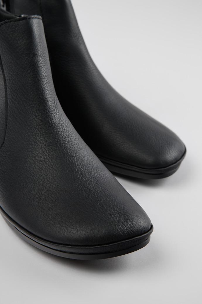 Right Black leather ankle boots for women by CAMPER