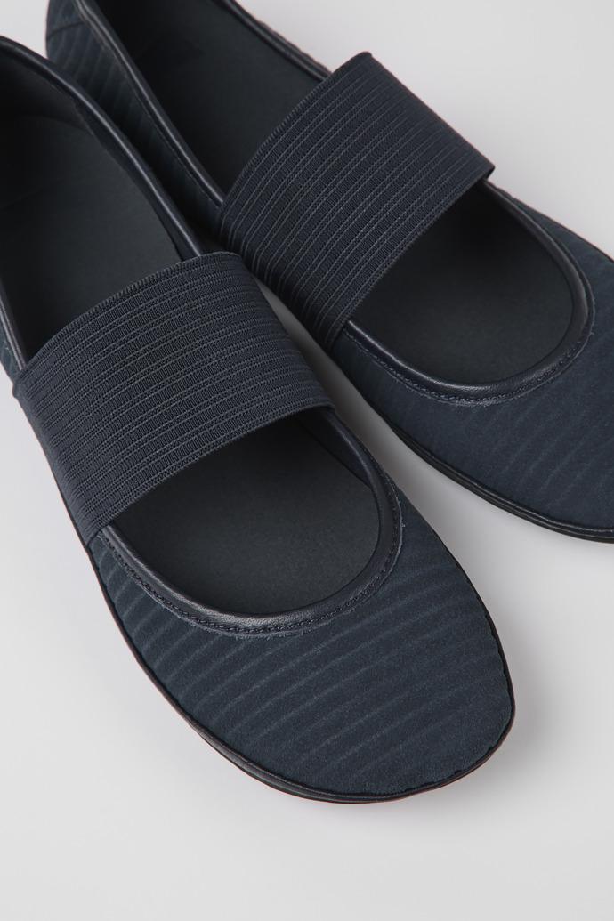 Right Blue recycled leather ballerina flats for women by CAMPER