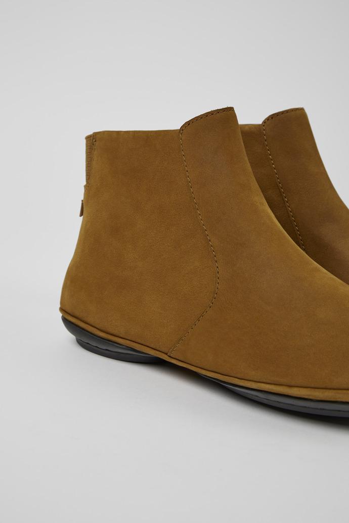 Right Brown nubuck ankle boots for women by CAMPER