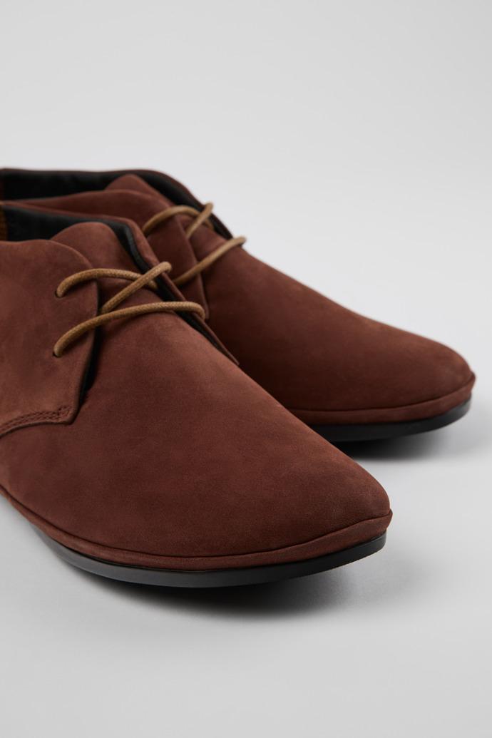Right Brown nubuck ankle boots for women by CAMPER