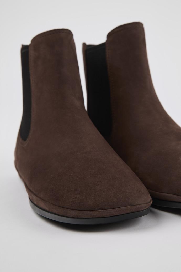 Right Brown nubuck boots for women by CAMPER