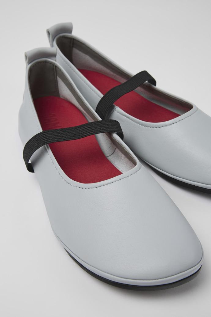 Right Gray Leather Mary Jane for Women by CAMPER