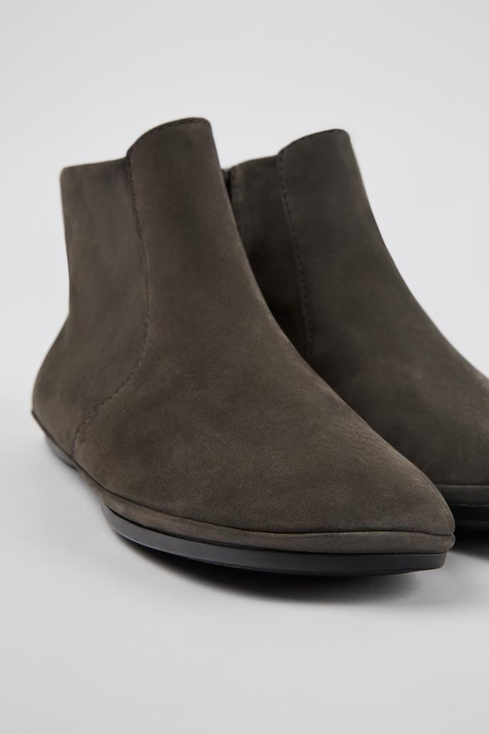 Right Gray nubuck ankle boots for women by CAMPER