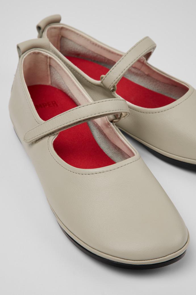 Right Nina Gray Leather Mary Jane for Women by CAMPER