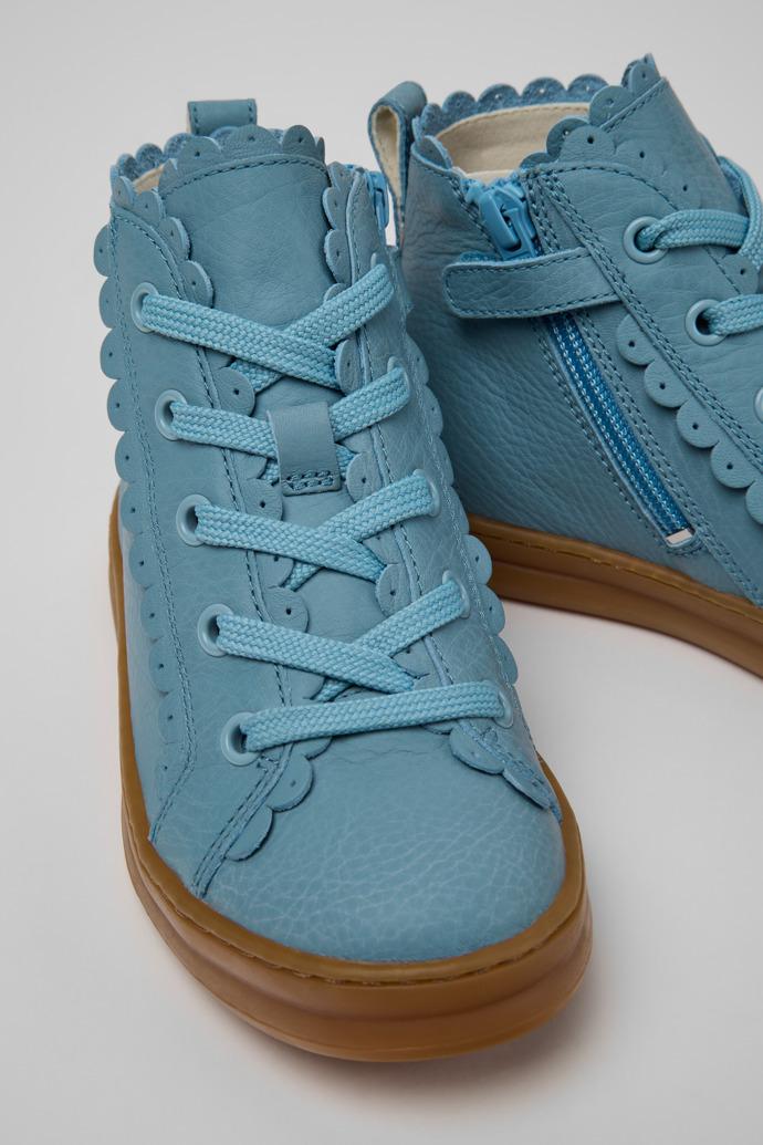 Runner Blue Leather Sneakers for Children. by CAMPER