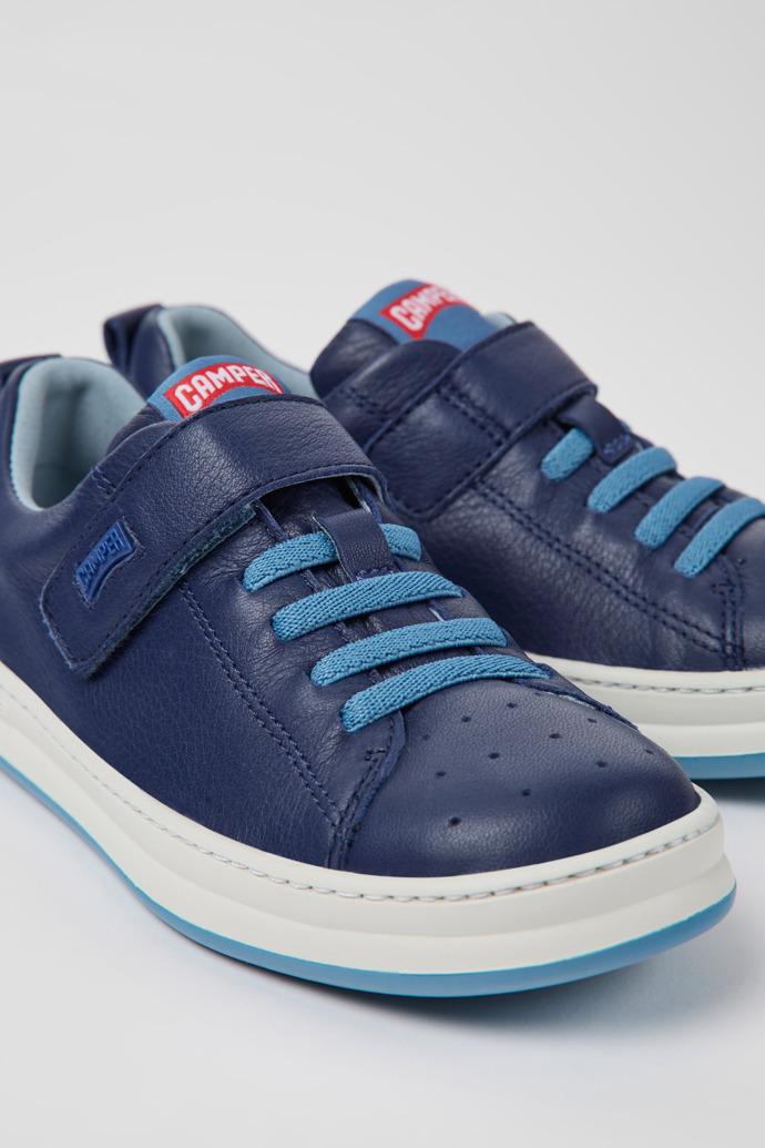 Runner Blue leather sneakers for kids by CAMPER