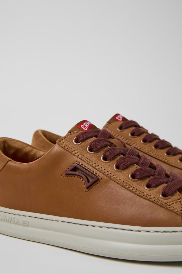Runner Brown Leather and Nubuck Sneakers for Women. by CAMPER