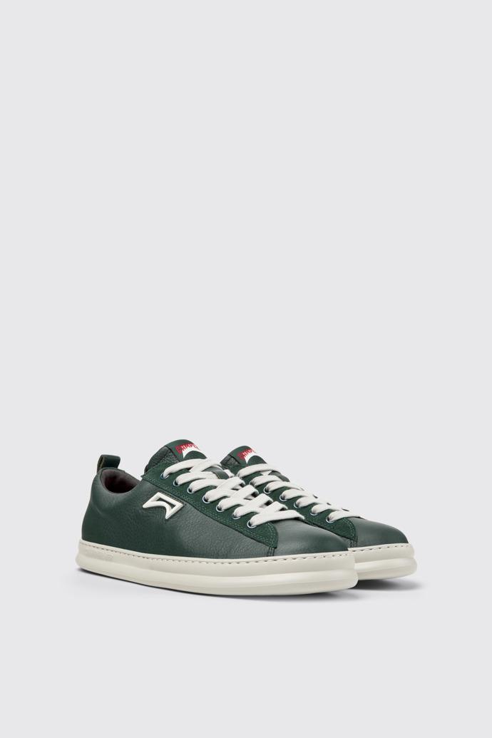 Runner Green Leather and Nubuck Sneakers for Men. by CAMPER