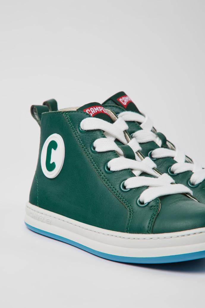 Runner Green leather sneakers for kids by CAMPER