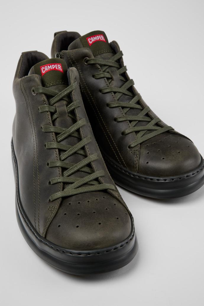 Runner Green nubuck ankle boots for men by CAMPER
