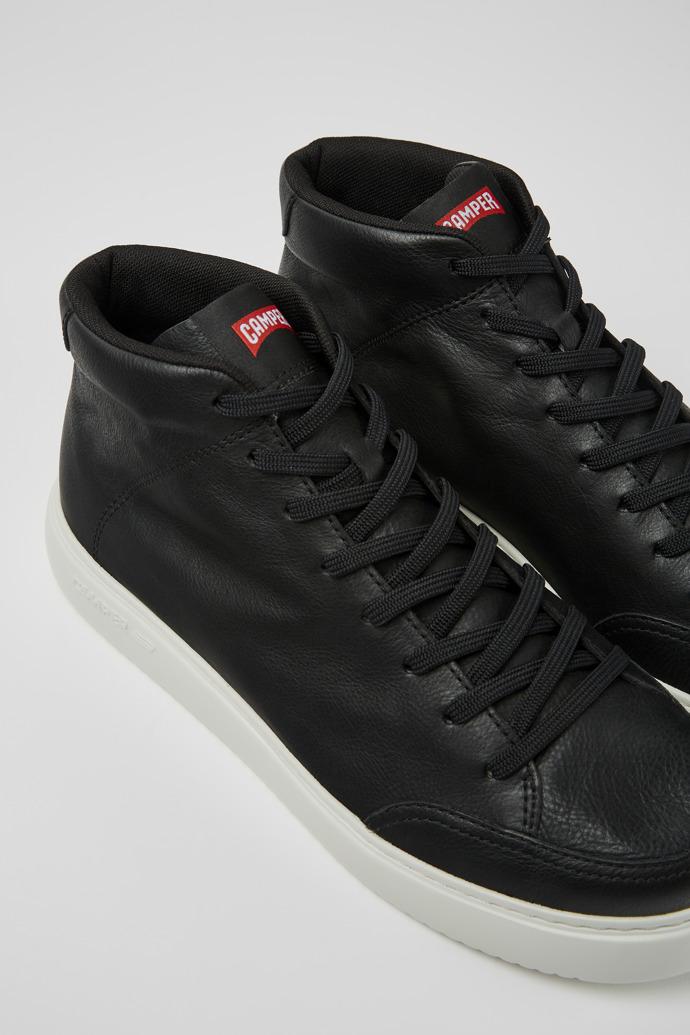 Runner K21 Black Leather Ankle Boots for Men. by CAMPER