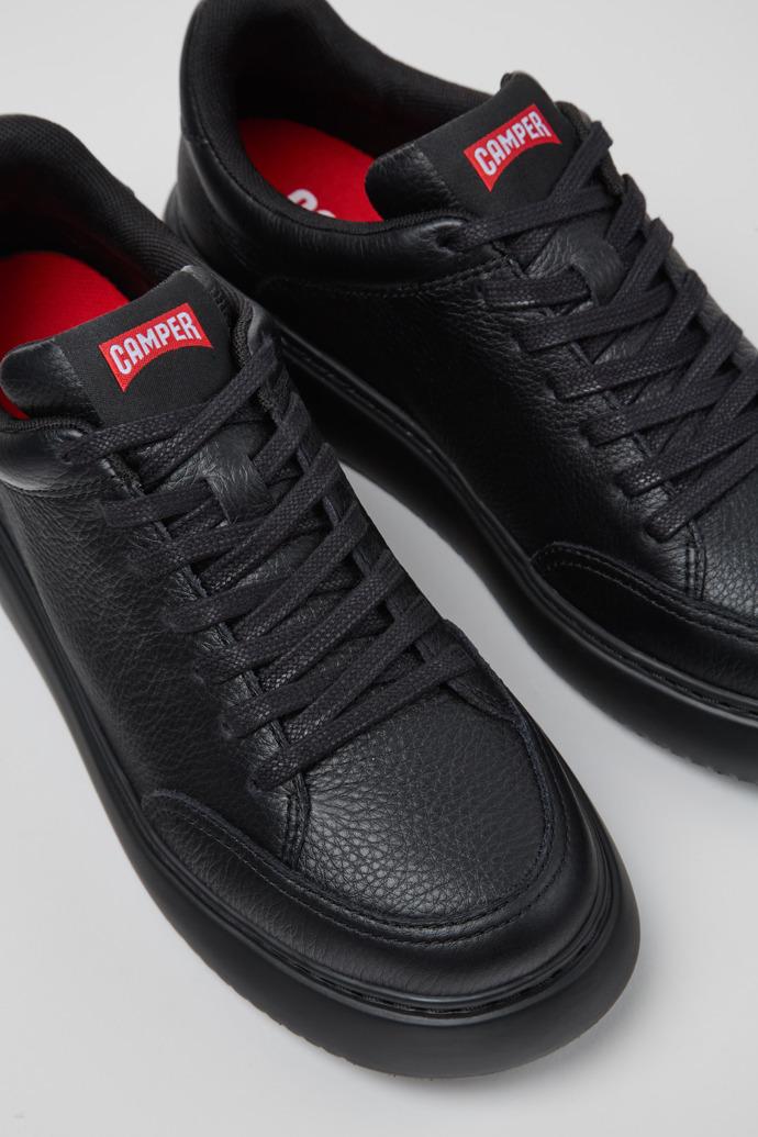 Runner K21 Black Leather Women's Shoes. by CAMPER