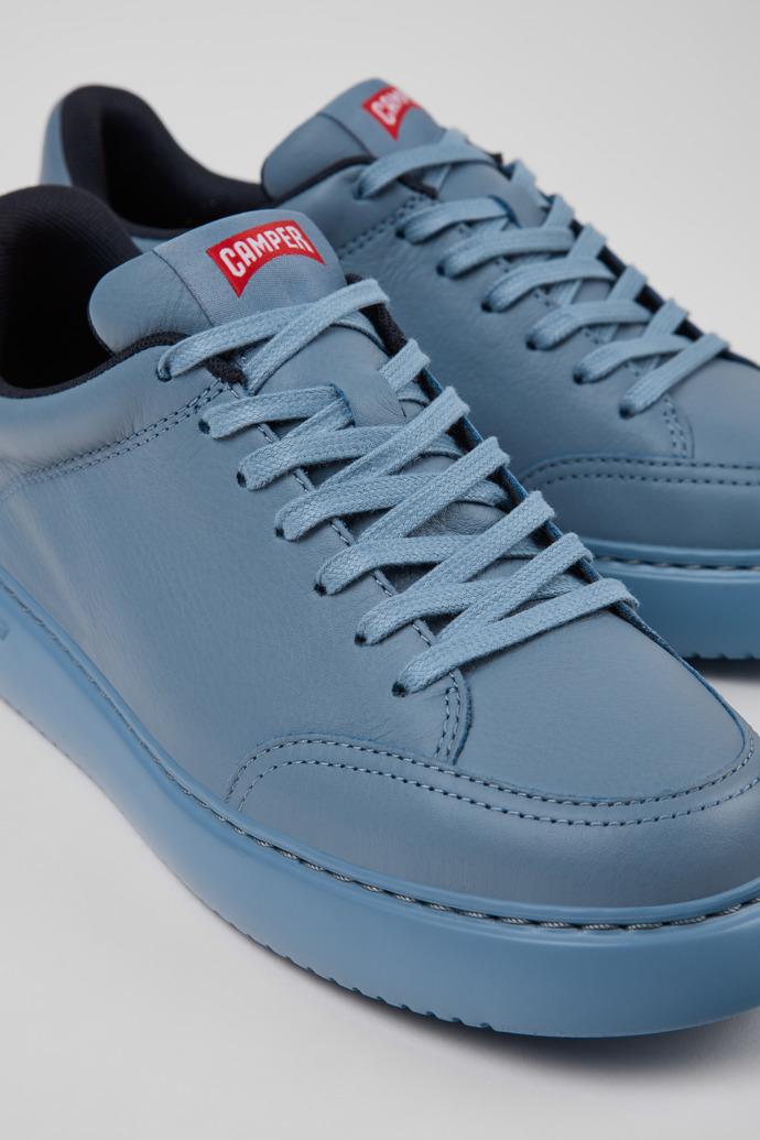 Runner K21 Blue Leather Shoes for Women. by CAMPER