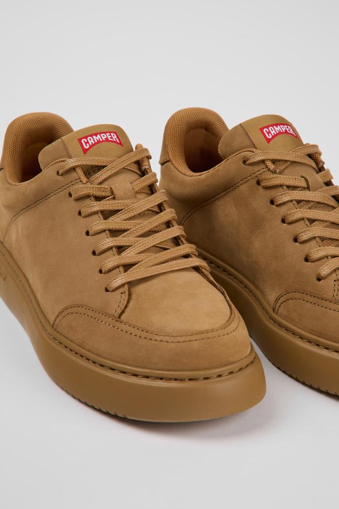 Runner K21 Brown Nubuck Sneaker for Women by CAMPER