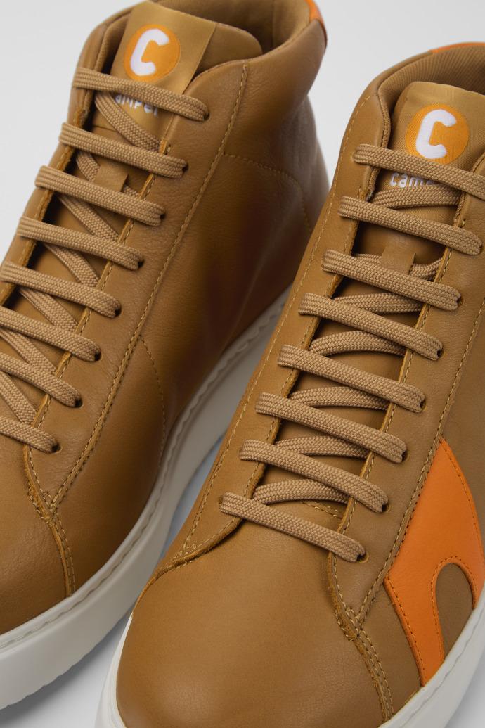 Runner K21 Brown and orange leather sneakers by CAMPER