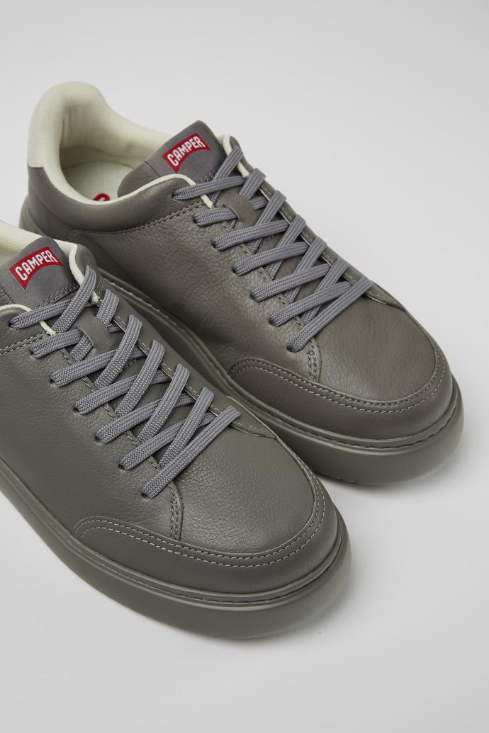 Runner K21 Gray leather sneakers for men by CAMPER