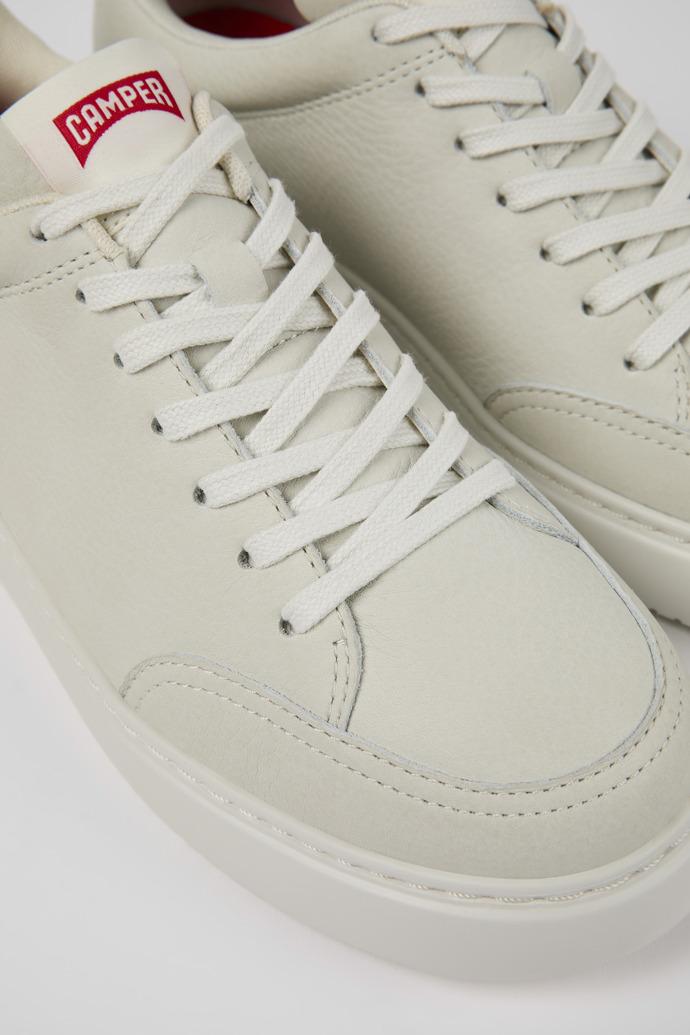 Runner K21 White Leather Women's Shoe. by CAMPER