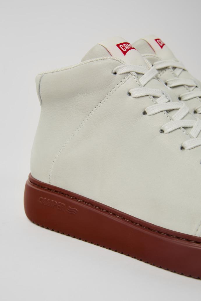 Runner K21 White non-dyed leather sneakers for women by CAMPER