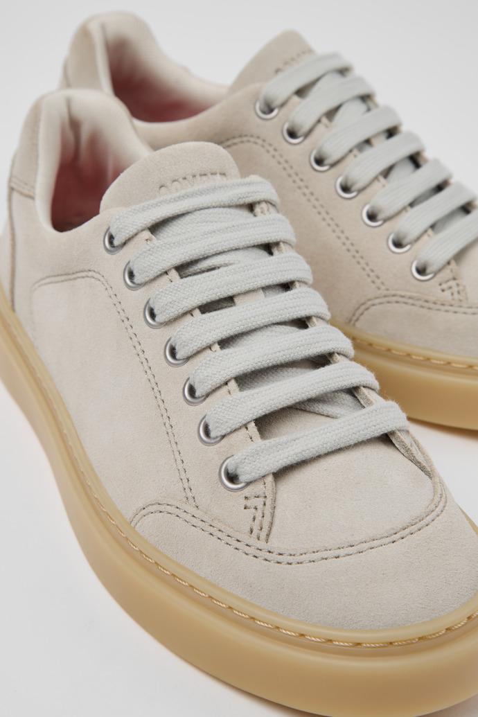 Runner Twentyfive Beige Suede Leather Sneakers for Women. by CAMPER