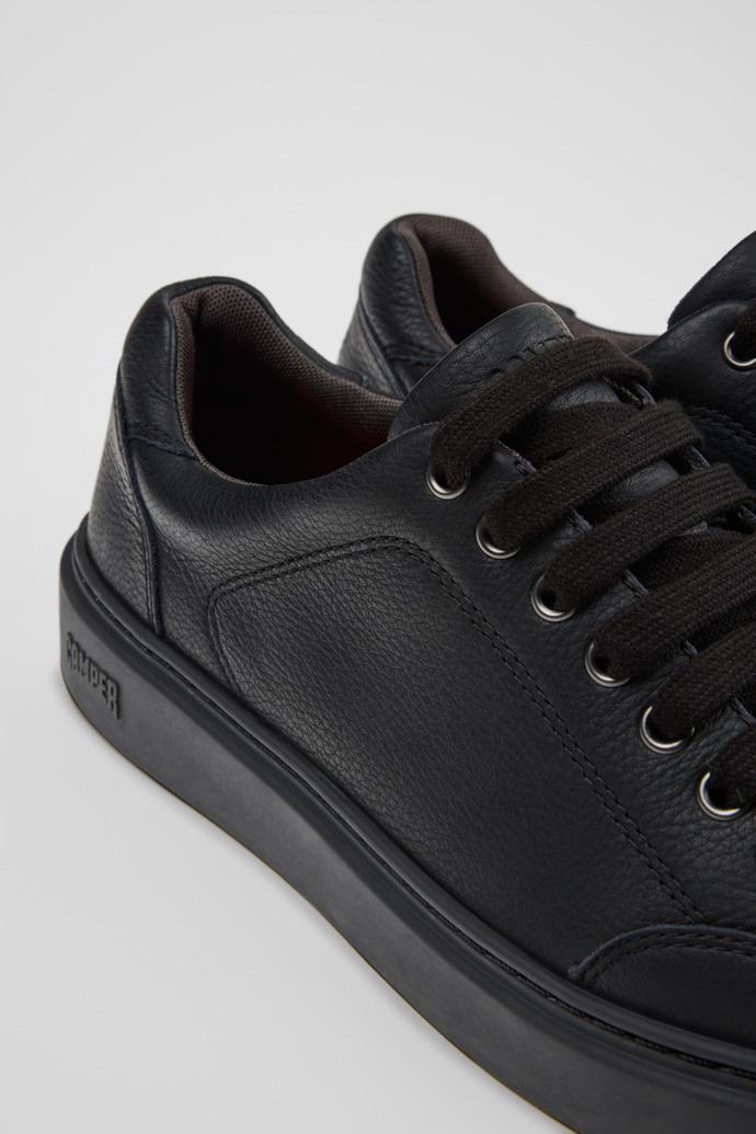 Runner Twentyfive Black Leather Sneakers for Men. by CAMPER
