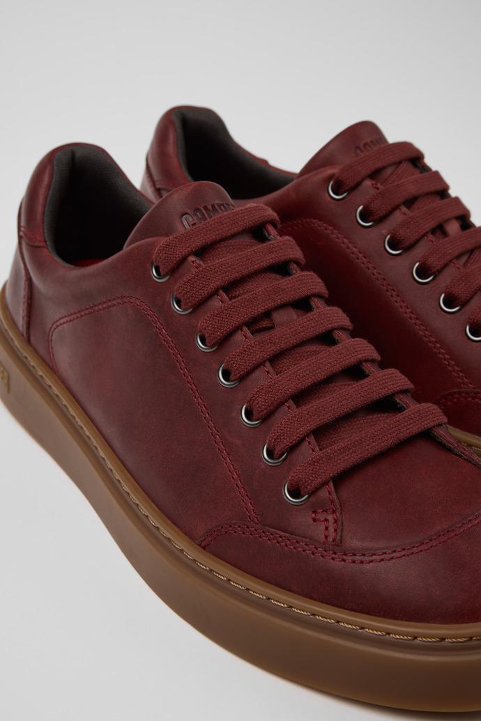 Runner Twentyfive Burgundy Leather Sneakers for Men. by CAMPER