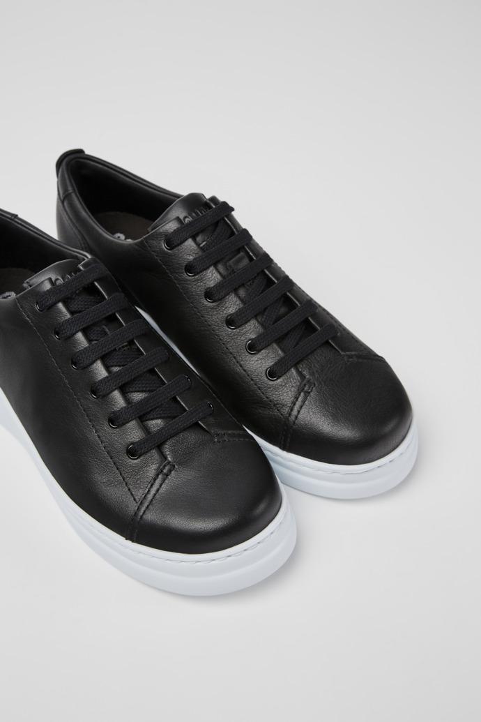 Runner Up Black Leather Women's Sneakers. by CAMPER