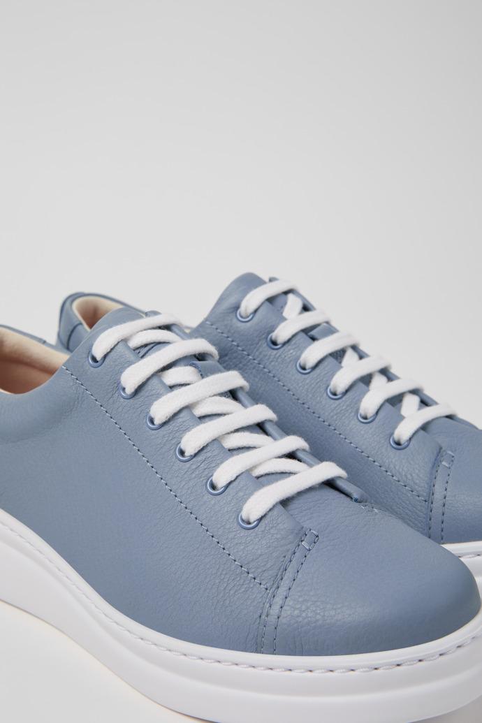 Runner Up Blue Leather Sneakers for Women. by CAMPER