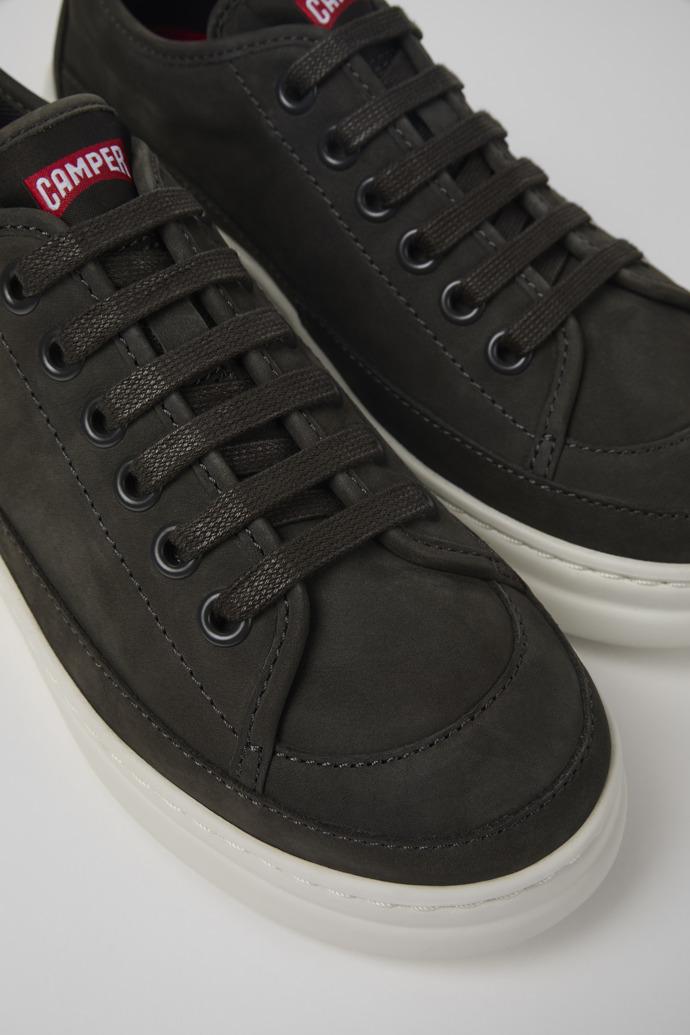 Runner Up Gray Leather Sneaker for Women by CAMPER