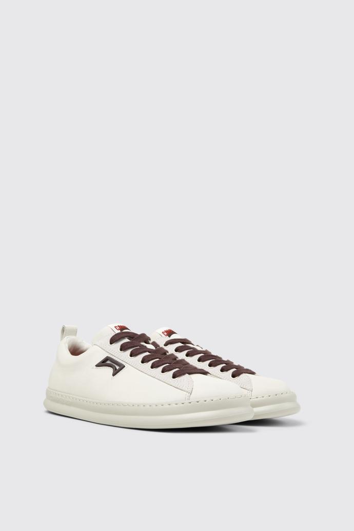 Runner White Leather and Nubuck Sneakers for Men. by CAMPER