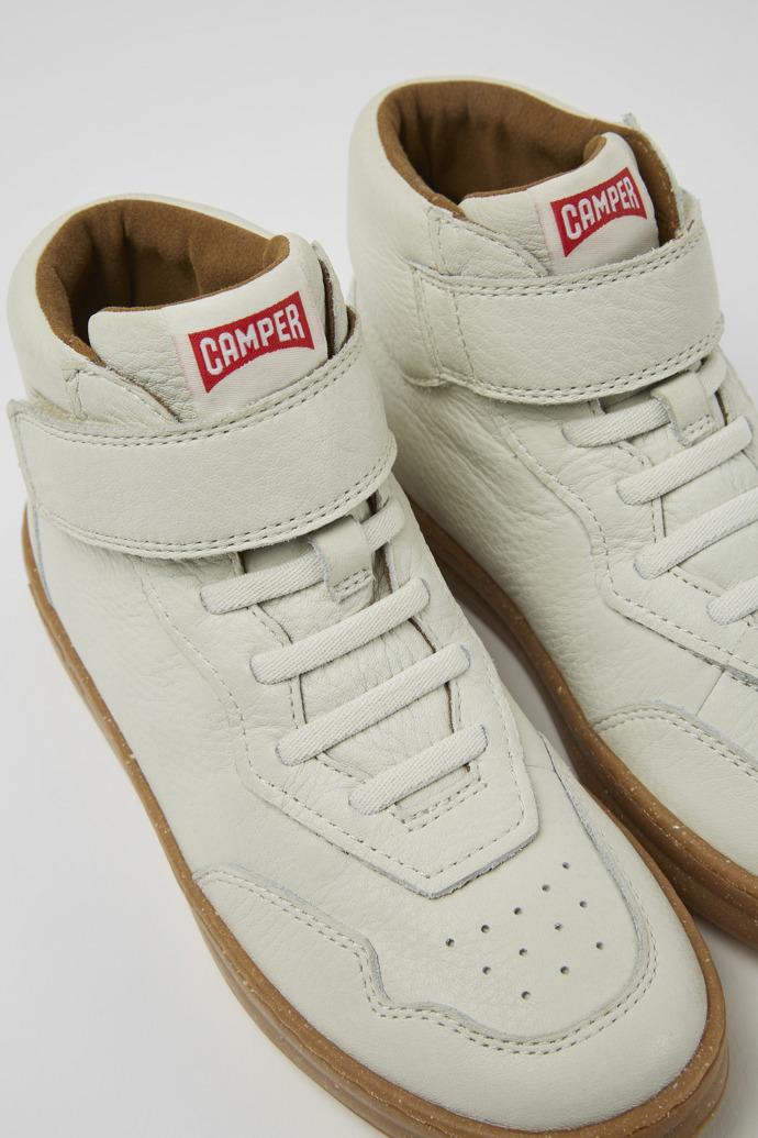 Runner White non-dyed leather sneakers by CAMPER