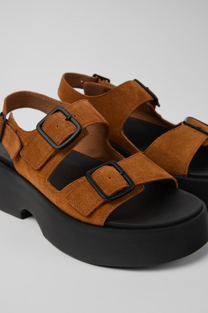 Tasha Brown Nubuck Sandals for Women. by CAMPER