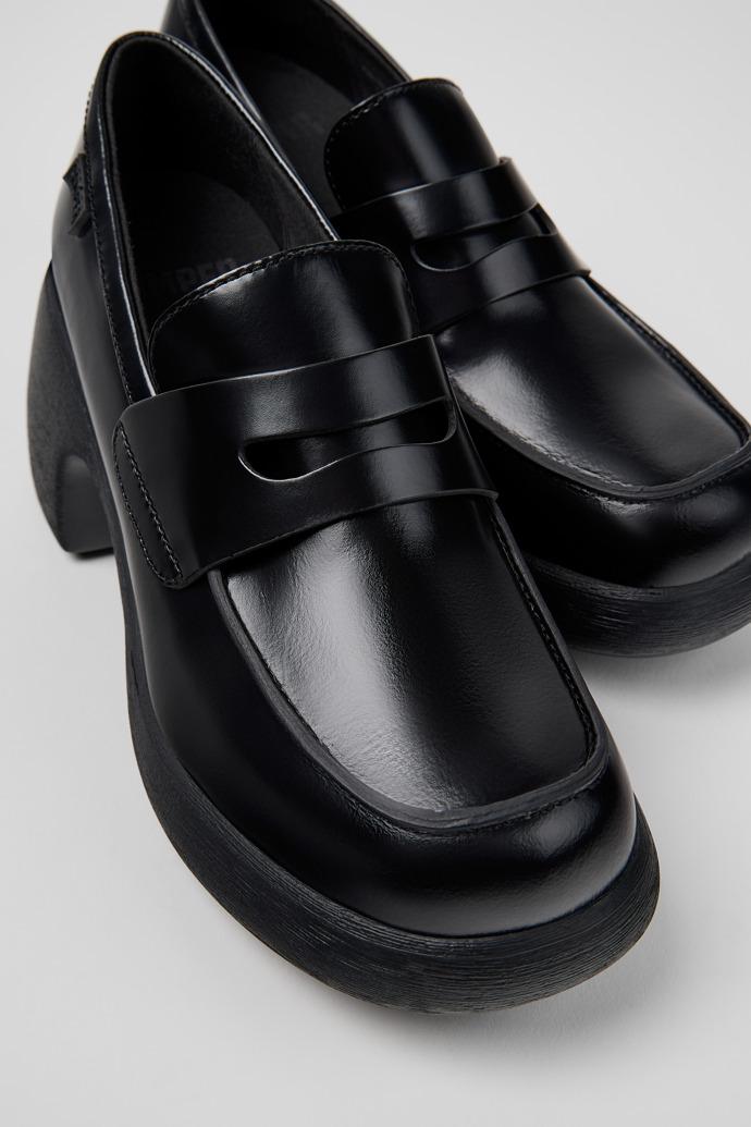 Thelma II Black Leather Moccasins for Women. by CAMPER