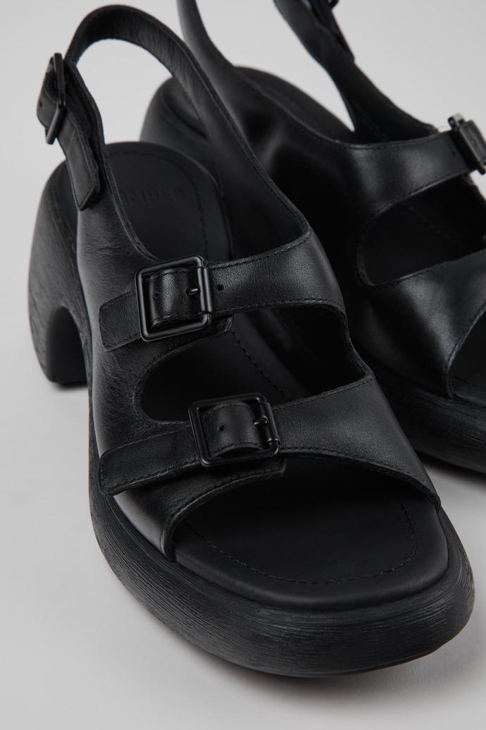 Thelma Sandal Black Leather Sandals for Women. by CAMPER