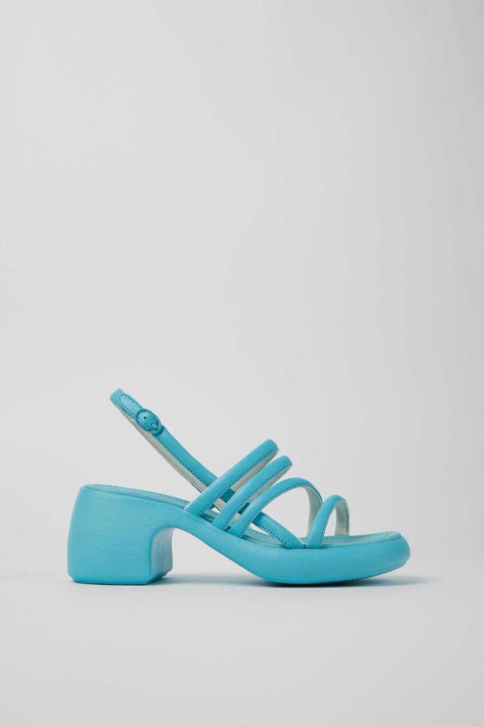 Thelma Sandal Blue Leather Sandals for Women. by CAMPER