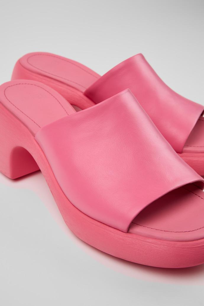 Thelma Sandal Pink Leather Sandals for Women. by CAMPER
