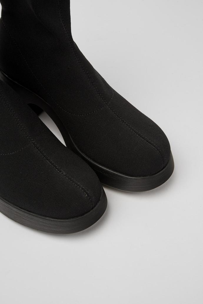 Thelma TENCEL® Black textile women's boots by CAMPER