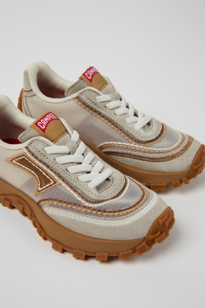 Twins Beige Textile and Nubuck Leather Sneakers for kids. by CAMPER