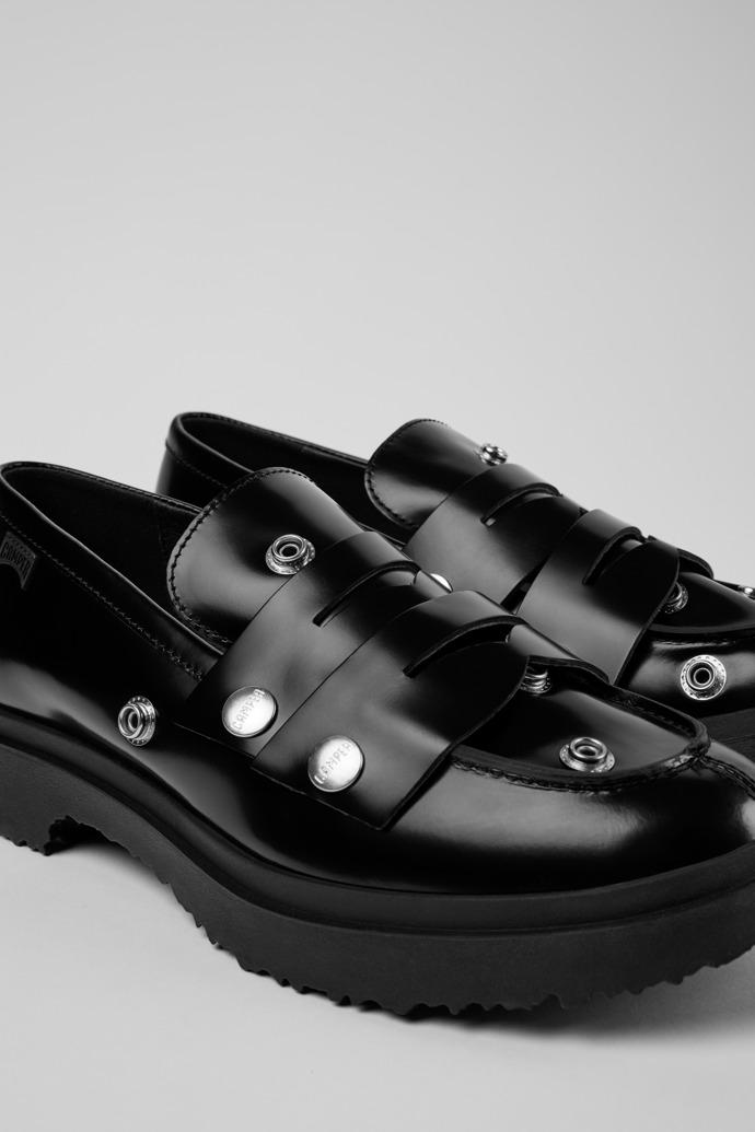 Twins Black Leather Moccasins for Men. by CAMPER