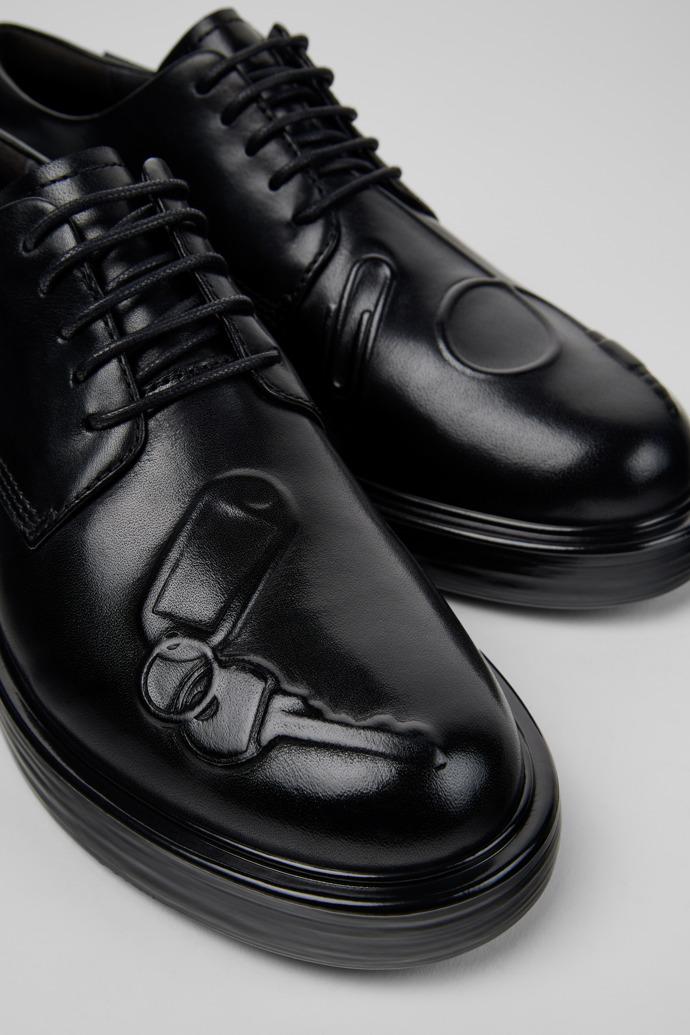 Twins Black Leather Shoes for Women. by CAMPER