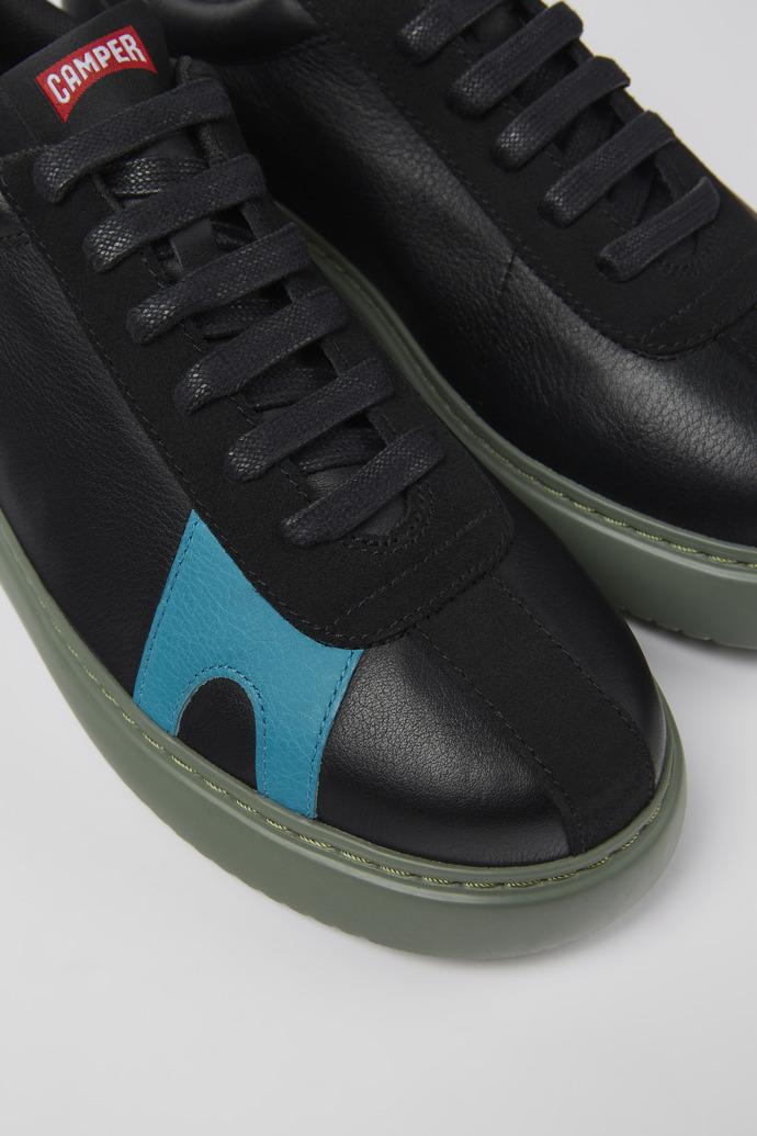 Twins Black leather and nubuck sneakers for men by CAMPER