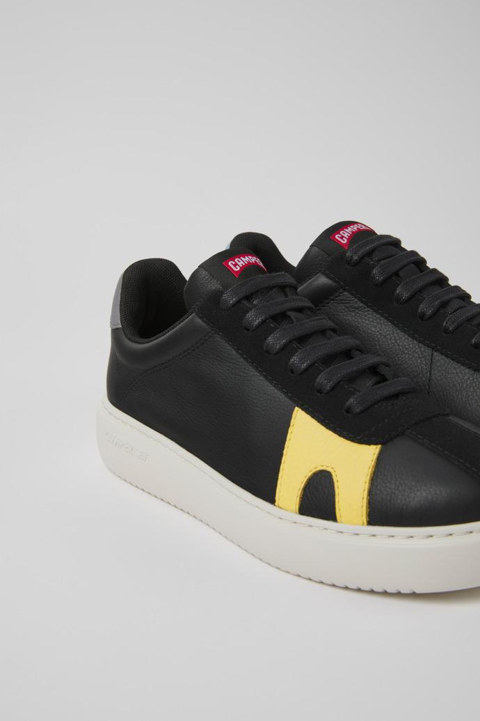 Twins Black leather and nubuck sneakers for women by CAMPER