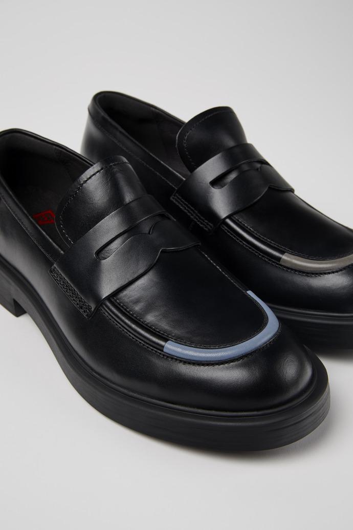 Twins Black leather shoes for men by CAMPER