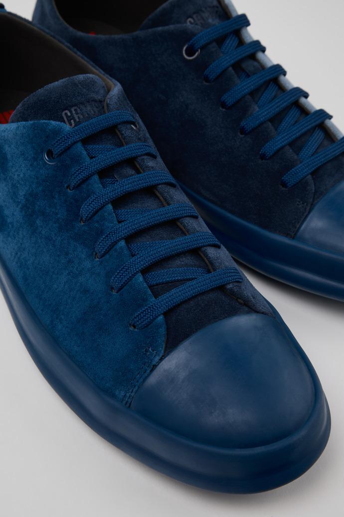 Twins Blue Suede Leather Shoes for Men. by CAMPER