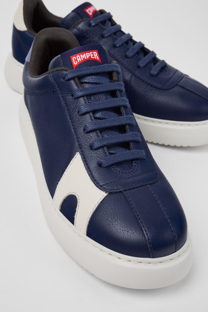 Twins Blue and White Leather Sneakers for Women. by CAMPER