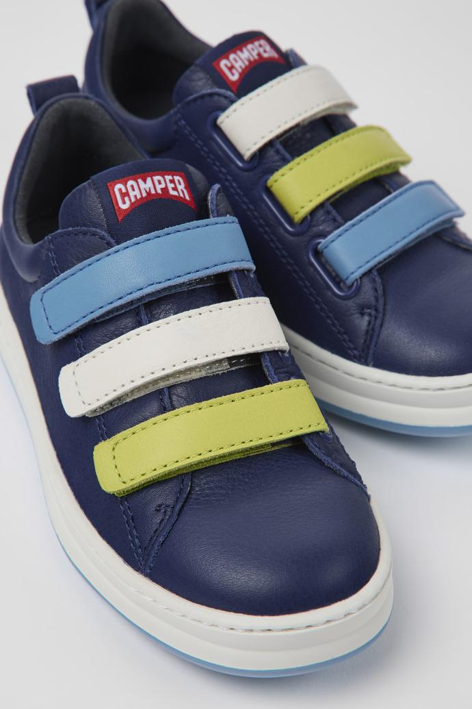 Twins Blue leather sneakers for kids by CAMPER