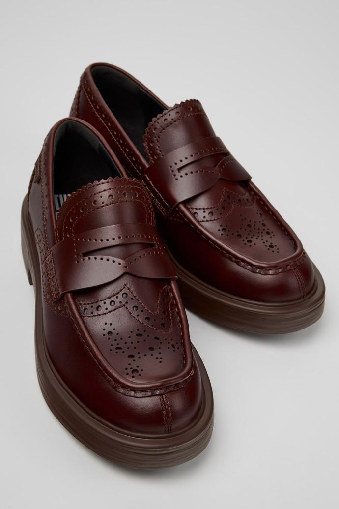 Twins Brown Leather Moccasins for Women. by CAMPER
