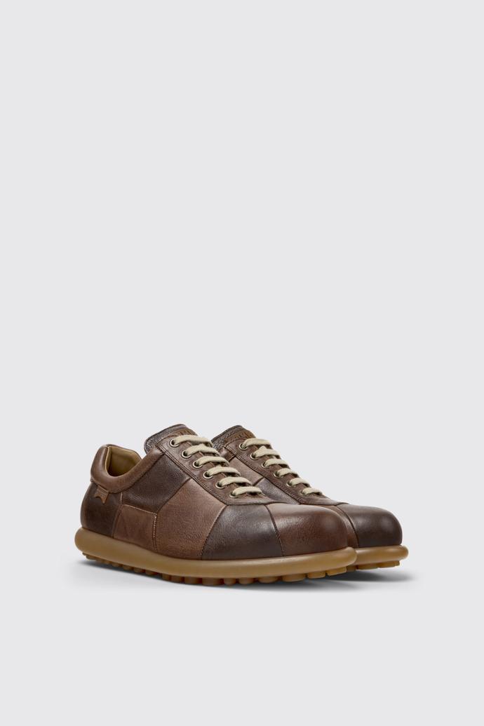 Twins Brown Leather Shoes for Men. by CAMPER