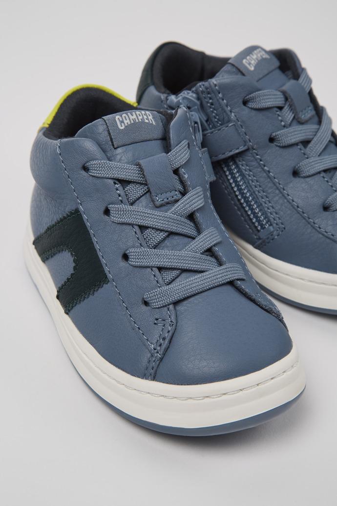 Twins Gray leather sneakers for kids by CAMPER