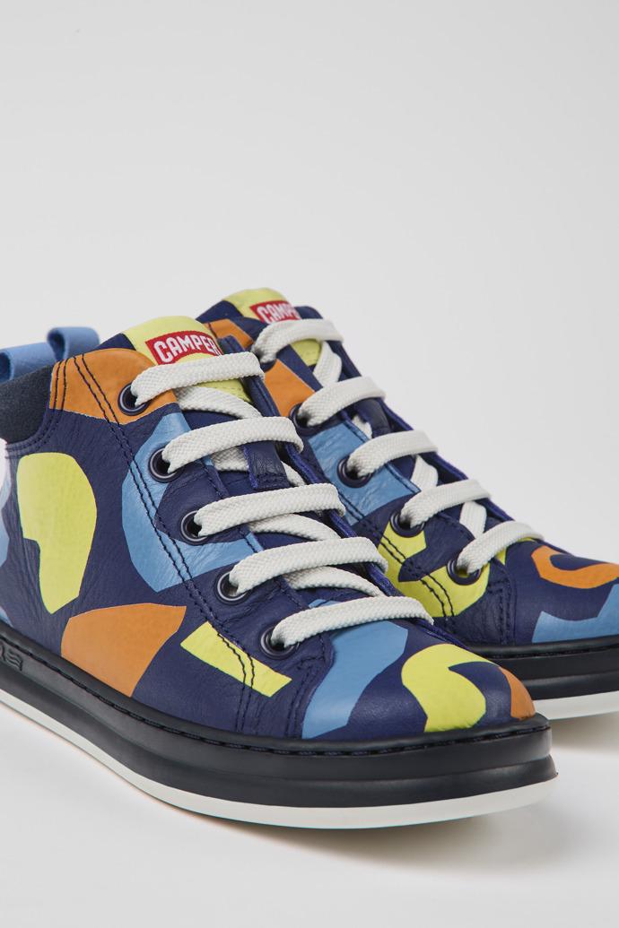 Twins Multi-colored leather and textile boots by CAMPER